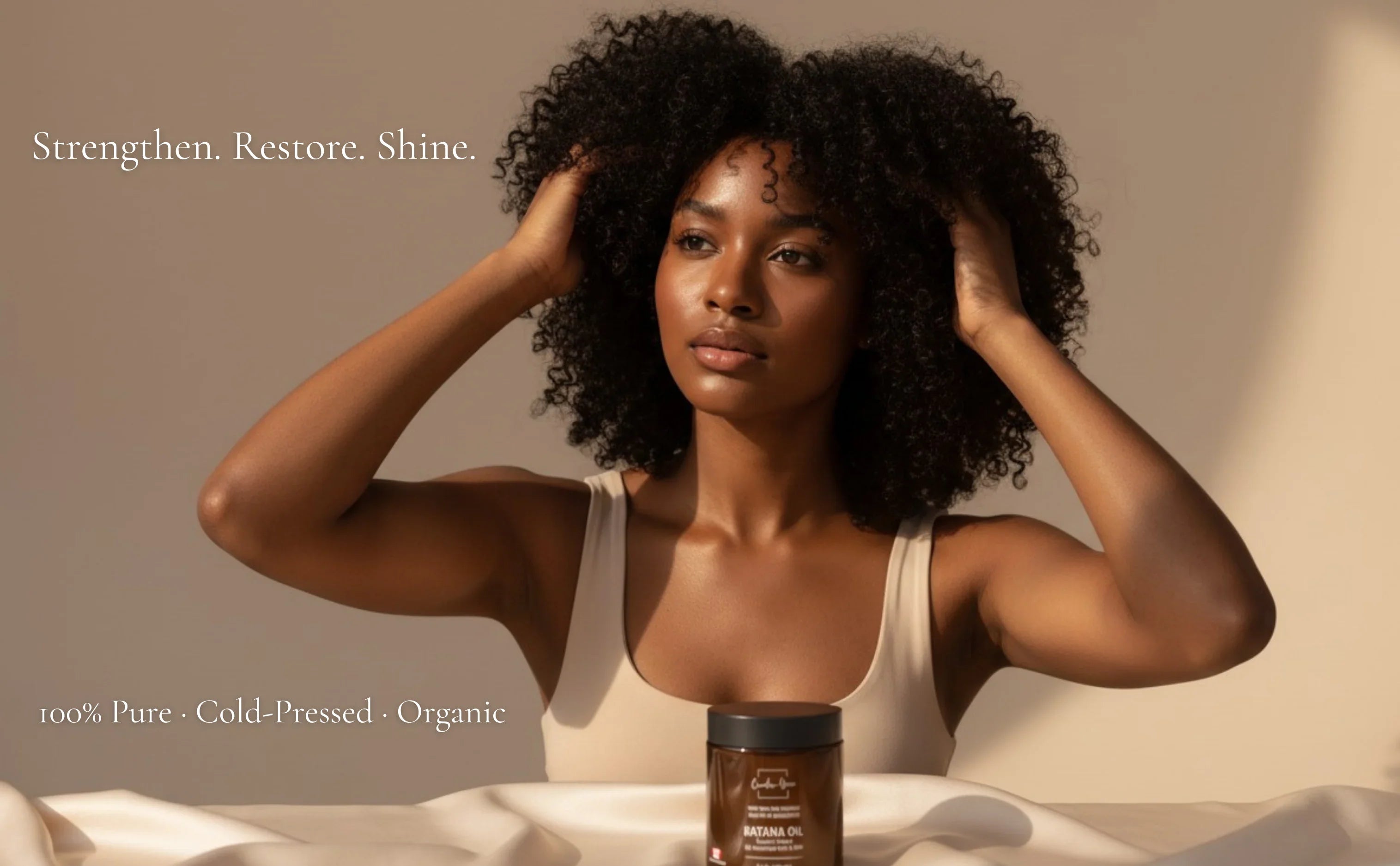 Premium 100% Raw Batana Oil — Nourish, Strengthen & Shine (3.3 oz)