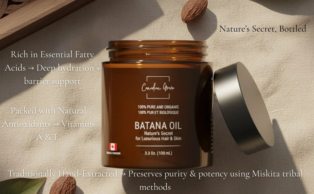 Premium 100% Raw Batana Oil — Nourish, Strengthen & Shine (3.3 oz)
