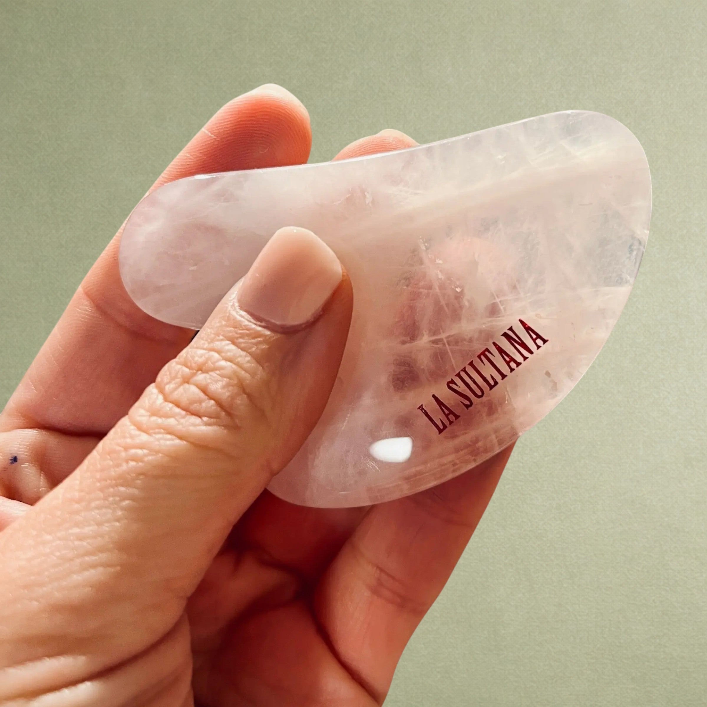 Rose Quartz Gua Sha — Sculpt, Depuff & Glow