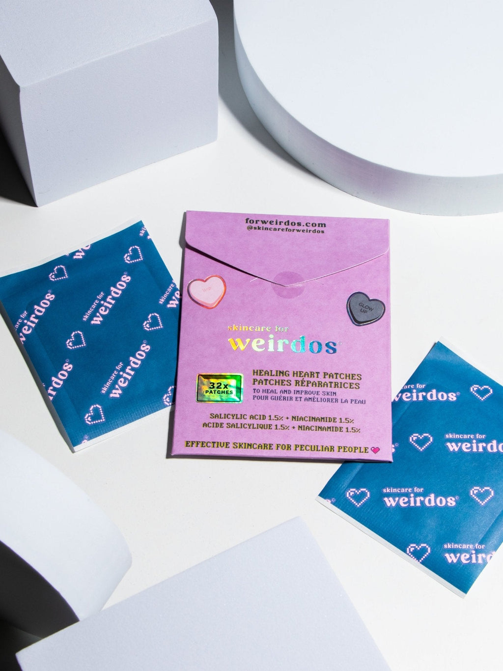 Healing Heart Pimple Patches — Cute, Overnight Spot Fix (32 ct)