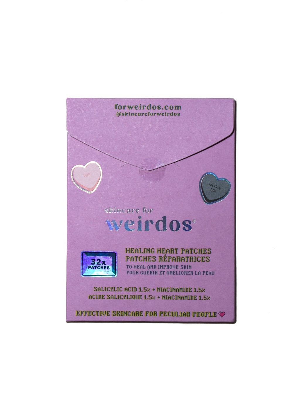 Healing Heart Pimple Patches — Cute, Overnight Spot Fix (32 ct)