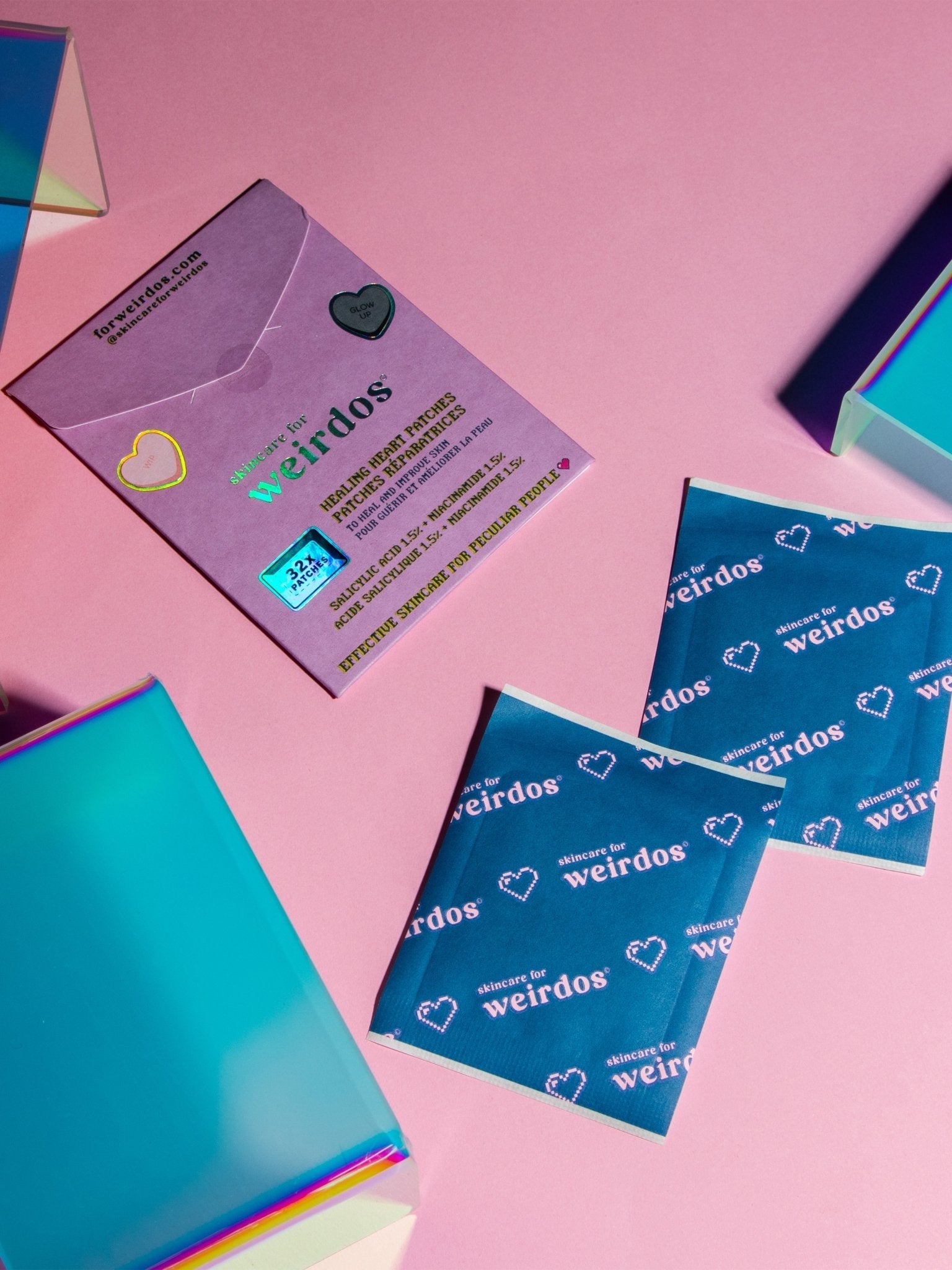 Healing Heart Pimple Patches — Cute, Overnight Spot Fix (32 ct)